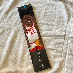 Stance fit 558 Atlanta Hawks Dominique Wilkins Basketball Socks Mens Large 9-12